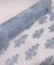 Light Blue Sequin Embroidered Lace Fabric by the Yard, 54" Wide Floral Mesh Lace with Double Scalloped Edges